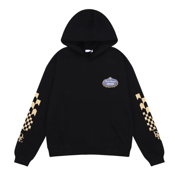 Rhude Trophy Series Black Hooded Sweatshirt